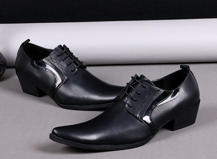 black pointed oxfords