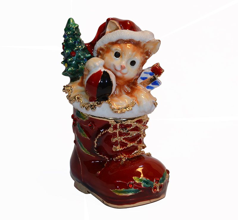 vintage decoration box christmas cat animal jewerly box faberge trinket box metal crafts birthday christmas gifts pewter figurine jewerly trinket box - Decorative Christmas Boxes vintage decoration box christmas cat animal jewerly box faberge trinket box metal crafts birthday christmas gifts pewter figurine jewerly trinket box - Decorative Christmas Boxes