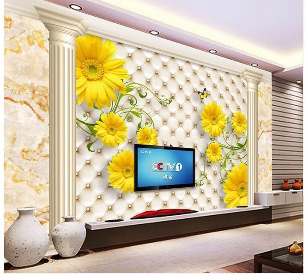 3d Wallpaper Tv Background Wallpaper The Living Room Sofa Backdrop