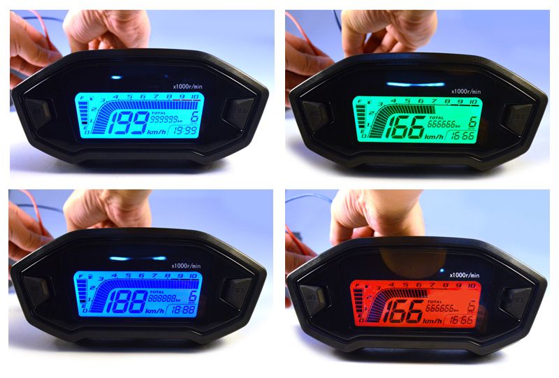 Grosshandel Universal Atv Motorrad Lcd Digital Tacho Fur 2 4 Zylinder Kilometerzahler Kmh Manometer Hintergrundbeleuchtung Tyb005 Von Zwell Co Ltd 61 64 Auf De Dhgate Com Dhgate