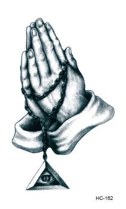 hc1162 cool pray to buddha black design temporary tattoo sticker hc1162 cool pray to buddha black design temporary tattoo sticker