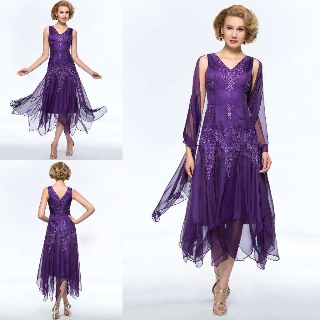 Purple Mother of the Groom Dresses