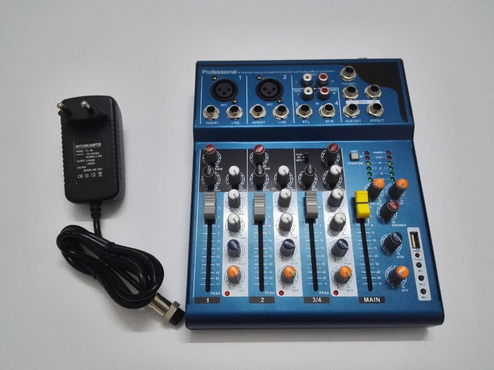 Professional Audio Mixer With Echo For Personal And Studio Use Dj Mixer