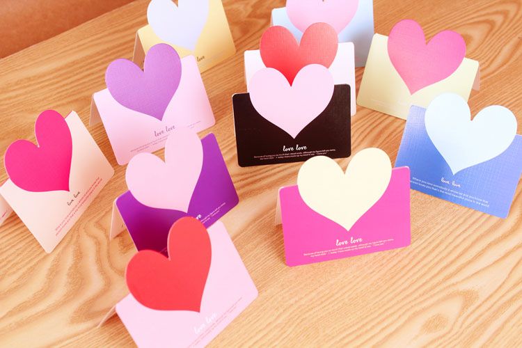 prettybaby love valentine cards heart valentine day card diy mini