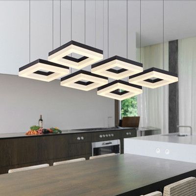 led home lighting modern 4 led pendant lights bar study room led