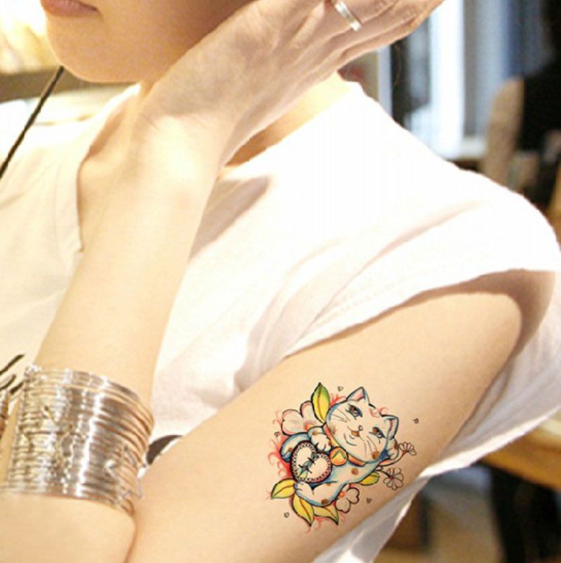 wholesale tattoo stickers lucky cat tattoo multicolour fashion wholesale tattoo stickers lucky cat tattoo multicolour fashion