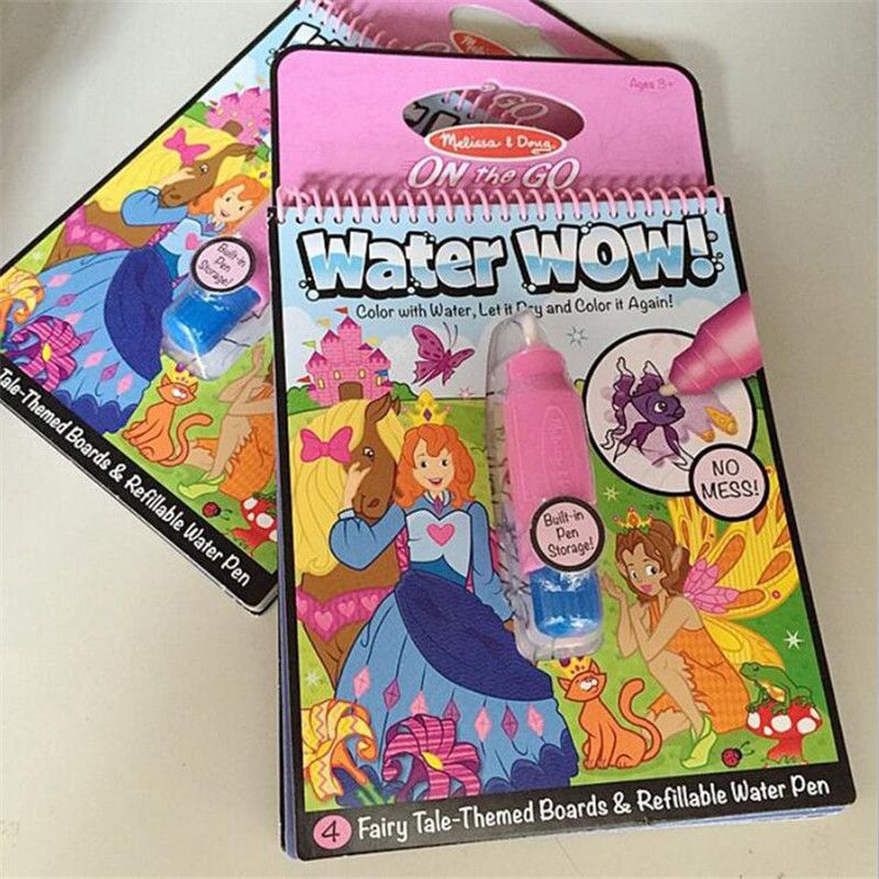 Water Coloring Books For Kids 5 Designs Mixed Melissa Doug On The Go Amazing Graffiti ChildrenS Sketchpad Album Baby Toys Sale