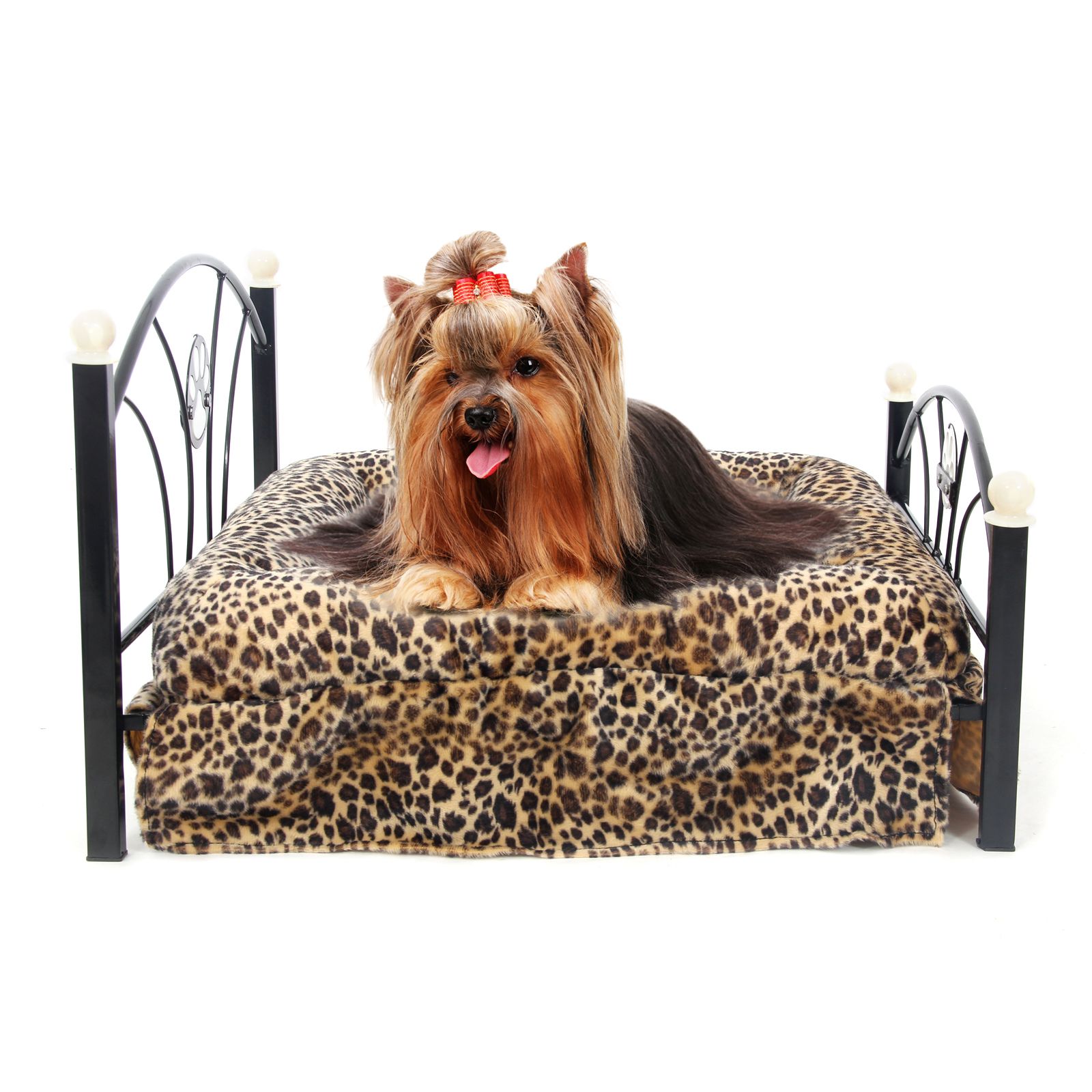 2019 Leopard Pet Bed Small Dog Metal Frame Puppy Cat Kitten 2019 Leopard Pet Bed Small Dog Metal Frame Puppy Cat Kitten Crate Cushion Kennel From Glory001 39 26 Dhgate Com