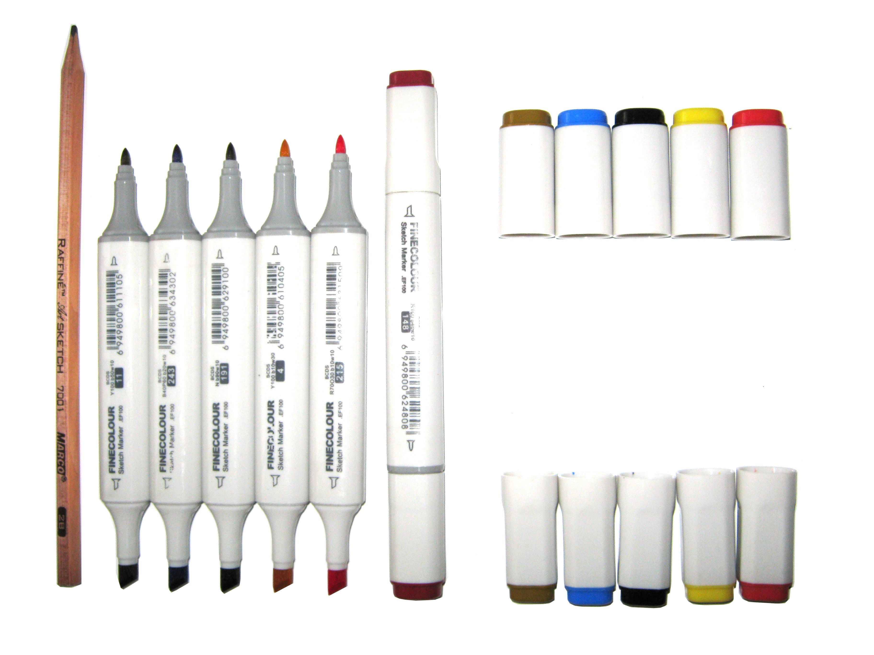 8-color Set of Finecolour Sketch Marker, Select Your Own Colors, Cheap ...