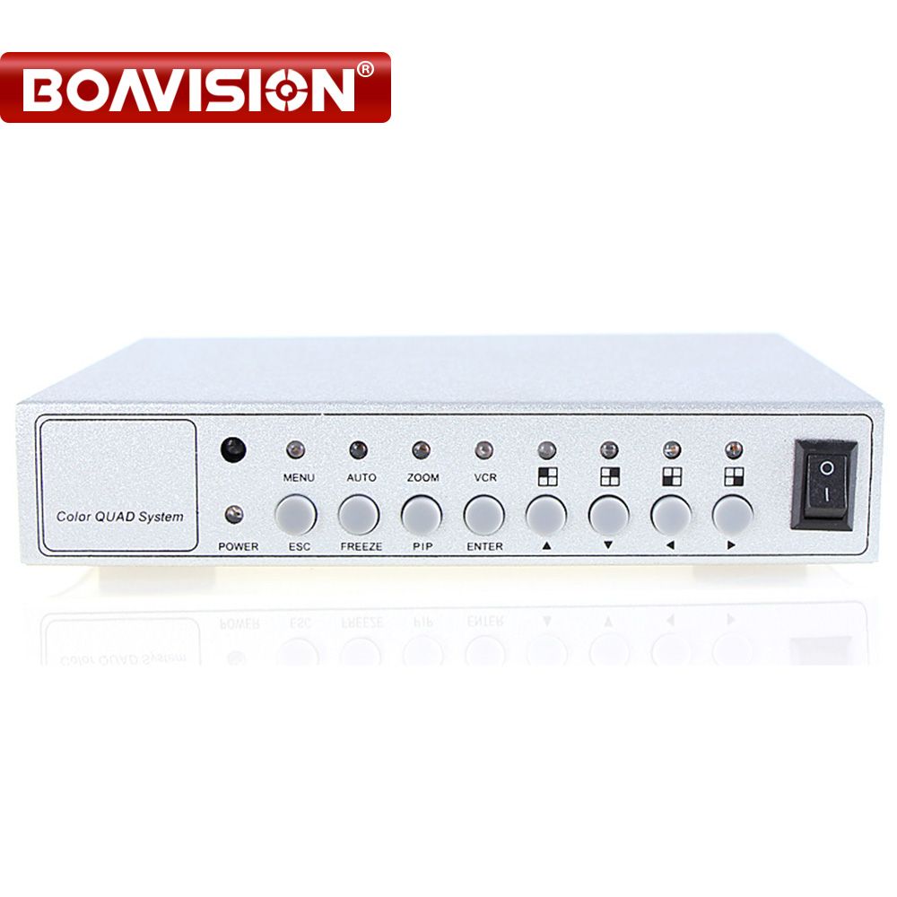 2019 4CH COLOR VIDEO QUAD PROCESSOR CCTV CAMERA SYSTEM 4 Channel Video