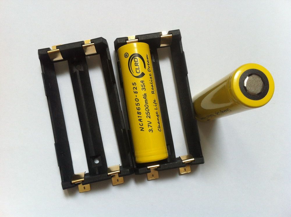 2021 Best Quality SMT Battery Holder DIY Box Mod Li Ion Ni Mh Lifepo4 18650 Battery Holder Dual ...