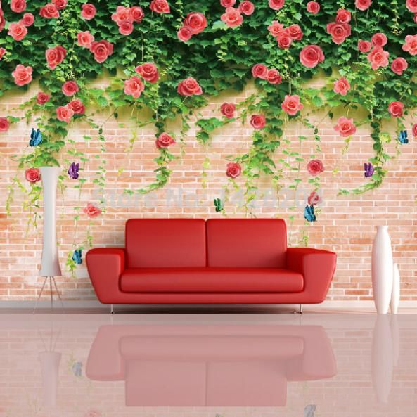 Photo Wallpaper For Walls 3d large brick flower wallpapers wall mural,3d murals wallpaper Photo Wallpaper For Walls 3d large brick flower wallpapers wall mural,3d murals wallpaper