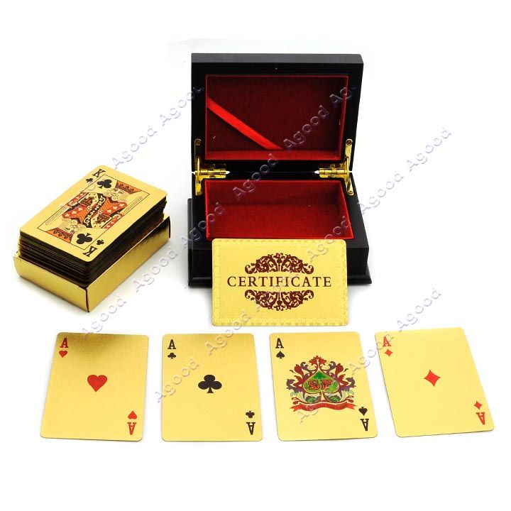 24k Gold Foil Playing Cards With Certificate prntbl 24k Gold Foil Playing Cards With Certificate prntbl