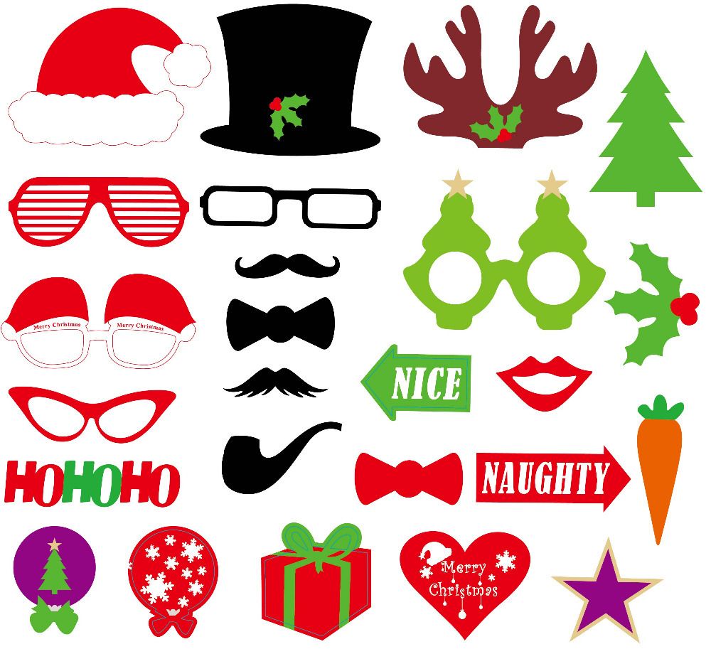 New Funny Diy Photo Booth Props Mustache Glasses Snowflake On A New Funny Diy Photo Booth Props Mustache Glasses Snowflake On A Stick Wedding Birthday Party Family Prop