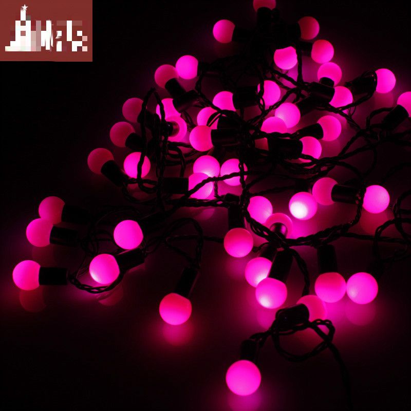 2015 Christmas Pink Lights Decorations 4 Meters Pink Ball Bubble Led