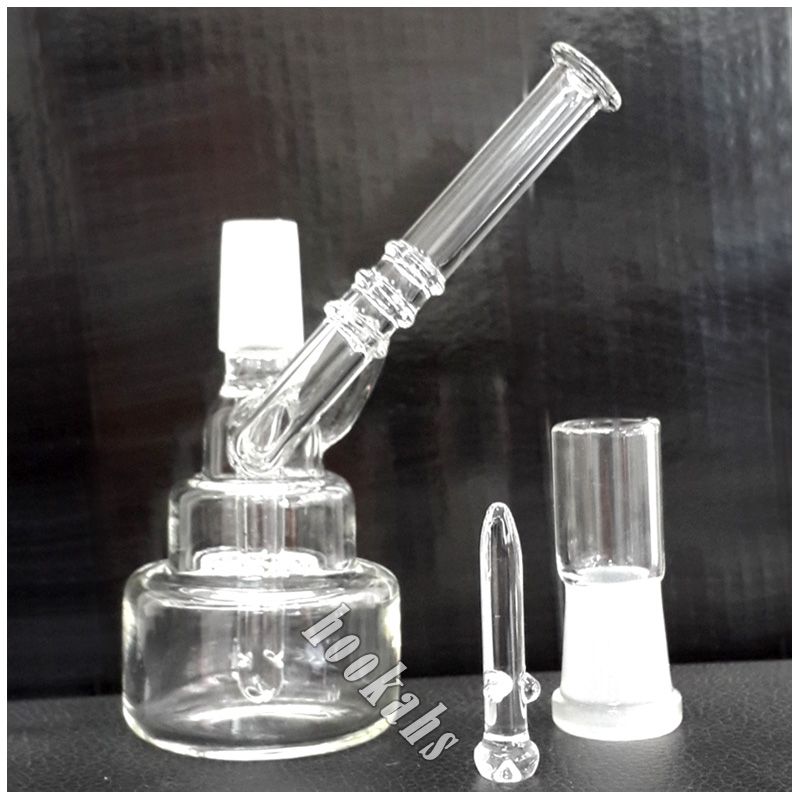 2021 Hand Blown Small Bong Mini Water Pipe Bubbler Pocket Glass Bong
