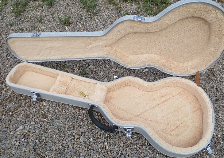 2019 Electric Guitar White Hard Case For Lp Electric Guiatrs Beige