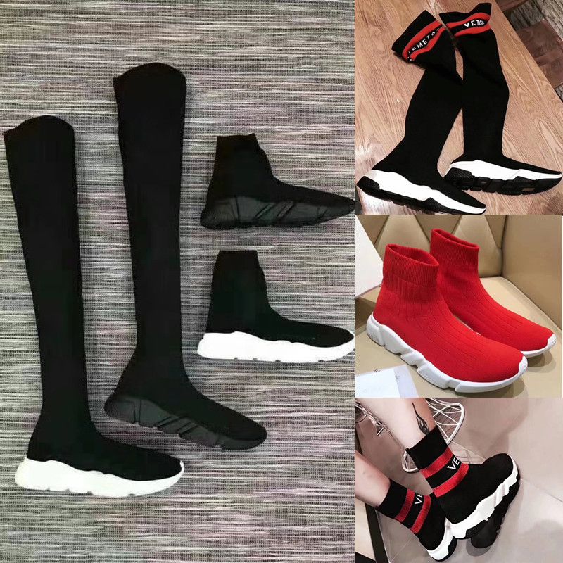 Vetements Over The Knee Stivali Uomo Donna Speed Sock Trainer Thigh Vetements Over The Donna Knee Stivali Uomo Donna The Speed Sock Trainer Thigh fb4e3d
