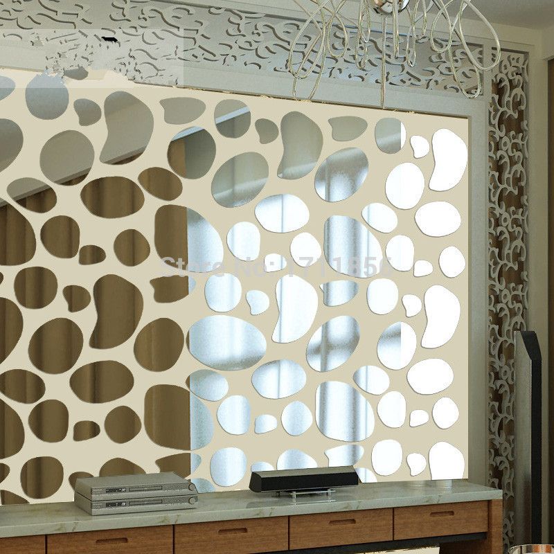 Wall Decoration Stickers 3d pebble wall stickers acrylic crystal mirror for tv living room Wall Decoration Stickers 3d pebble wall stickers acrylic crystal mirror for tv living room