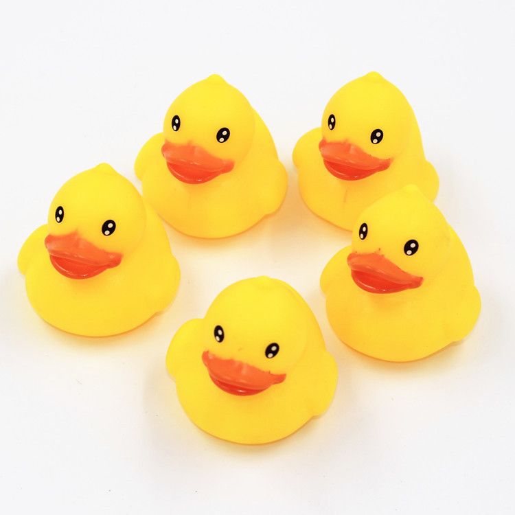 2019 Baby Bath Water Toy Yellow Duck Toys Sounds Yellow Rubber Ducks