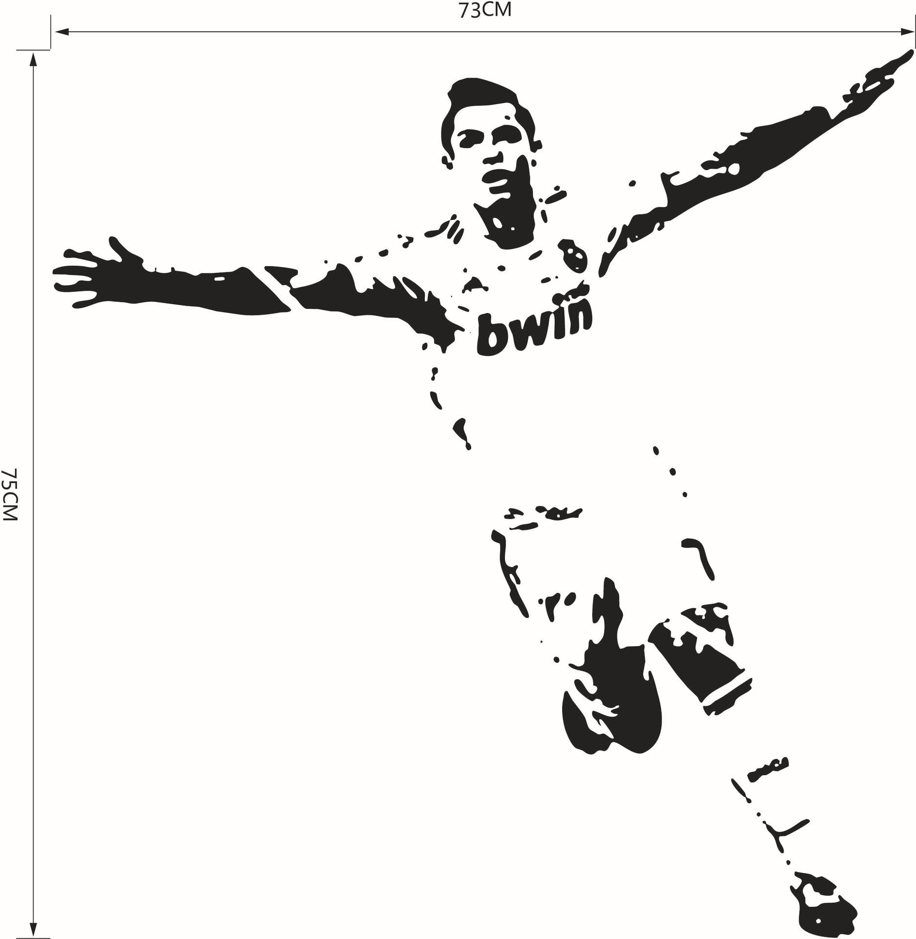 Football soccer star home decor wall stickers pvc vinyl removable art mural home decor football cristiano ronaldo roommates stickers self adhesive wall