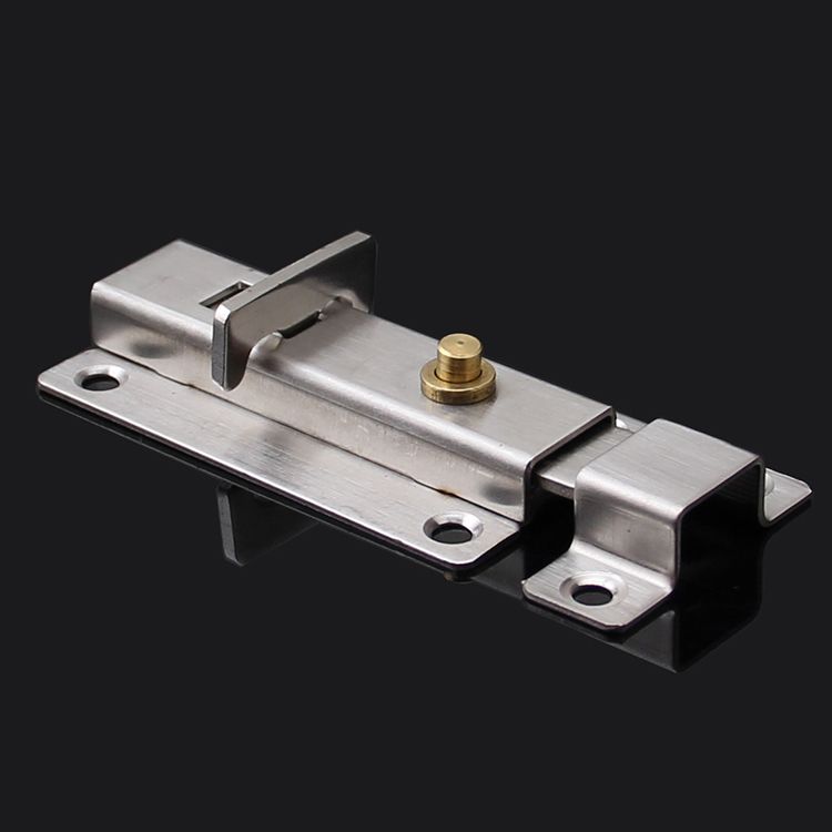 2021 Automatic Door Latch Bolt Stainless Steel Spring Bolt Locked 3.5