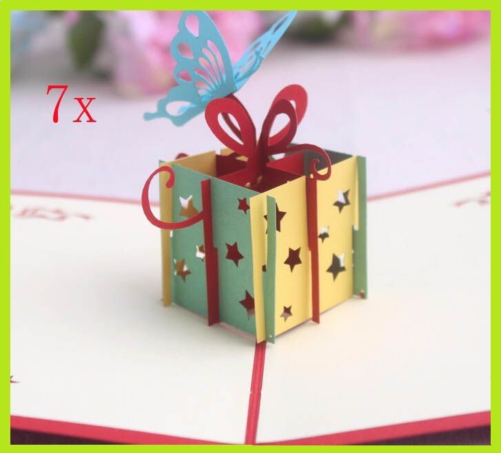 3d handmade card happy birthday gift box butterfly creative 3d pop up gift cards birthday card greetings birthday card messages from cocolong - Happy Birthday Gift Card 3d handmade card happy birthday gift box butterfly creative 3d pop up gift cards birthday card greetings birthday card messages from cocolong - Happy Birthday Gift Card