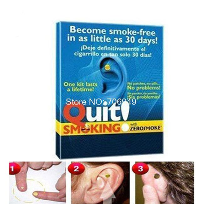 Stop Quit Smoking Zerosmoke Patch Healthy Care Auricular The