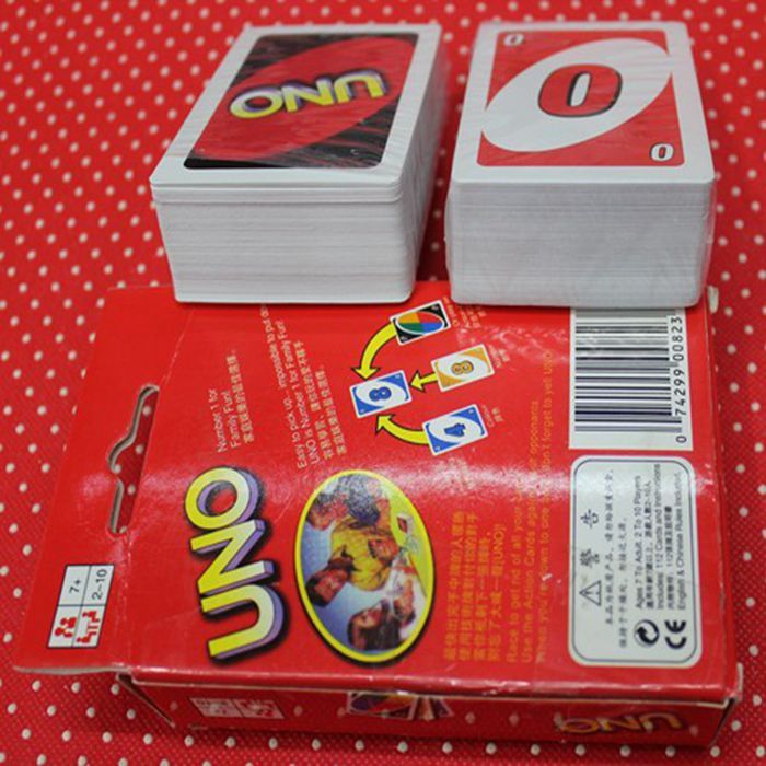 cheap uno card family fun games transparent waterproof uno h2o game