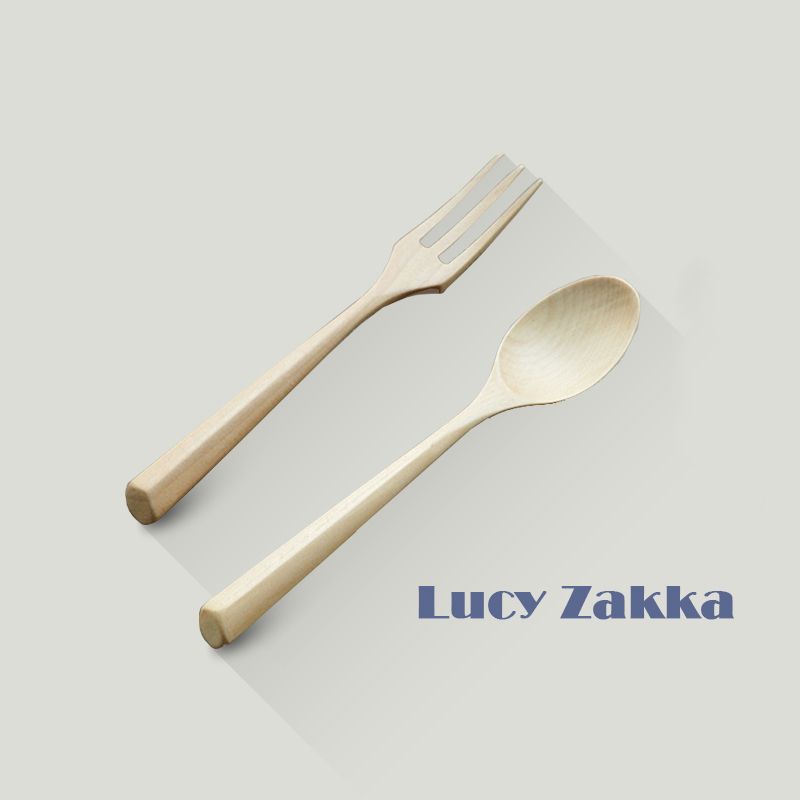 Japanese Style Fork Spoon Wooden Tableware Set Healthy Children Rice Japanese Style Fork Spoon Wooden Tableware Set Healthy Children Rice Long Handled 2j121 Dinnerware Sets For 6 8 From
