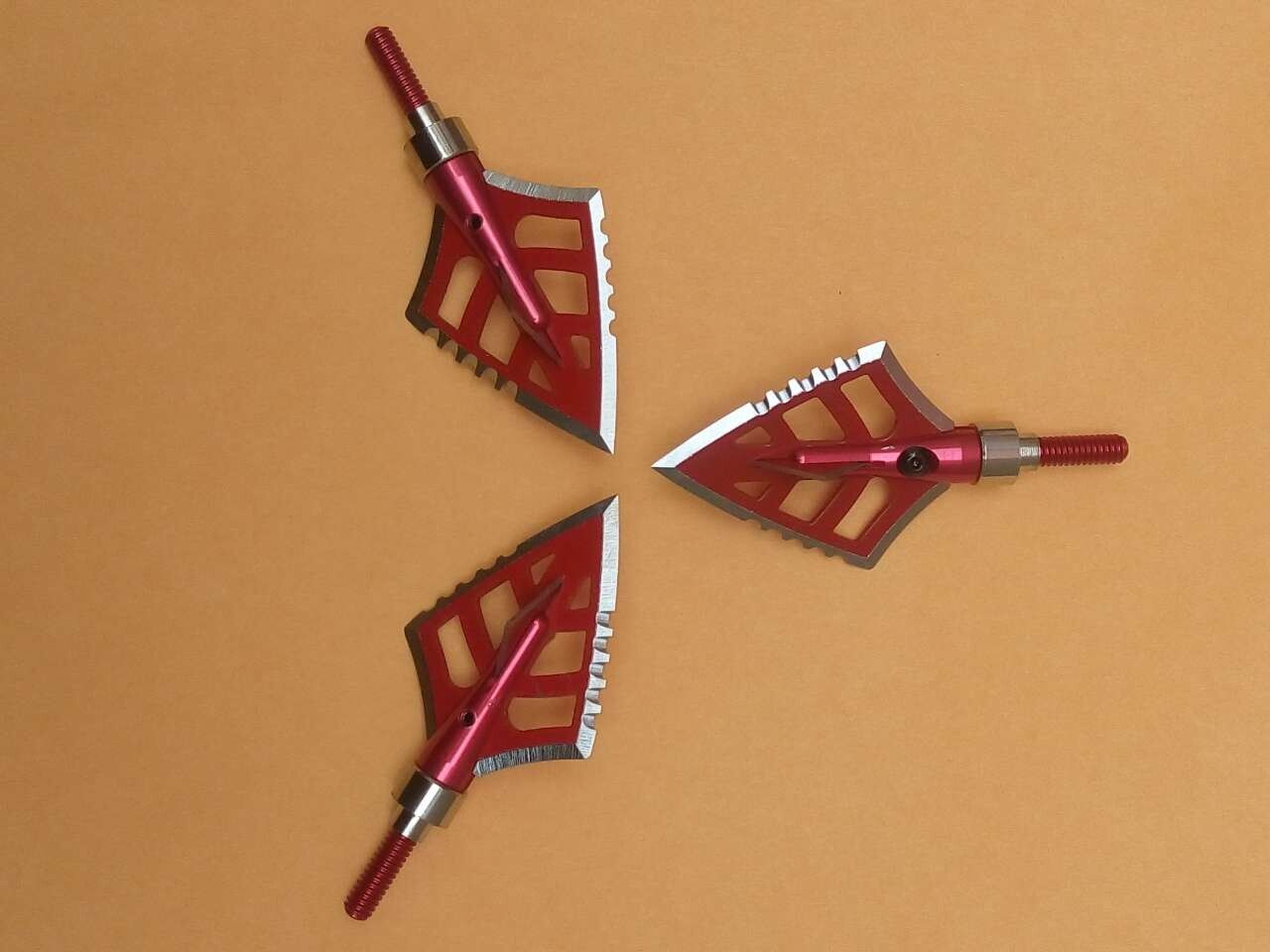 2020 3PK RED Arrow Broadheads Dirt Nap Gear DRT 100/125 Grain