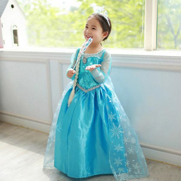 Compra Congelados Niñas Vestidos Elsa Anna Fall 1701009f Disfraces Vestido  Vestido De Fiesta De Las Muchachas De La Princesa Anna Niñas Bebés Elsa  Dress Frozen Elsa Anna Dress Barato | Entrega Rápida