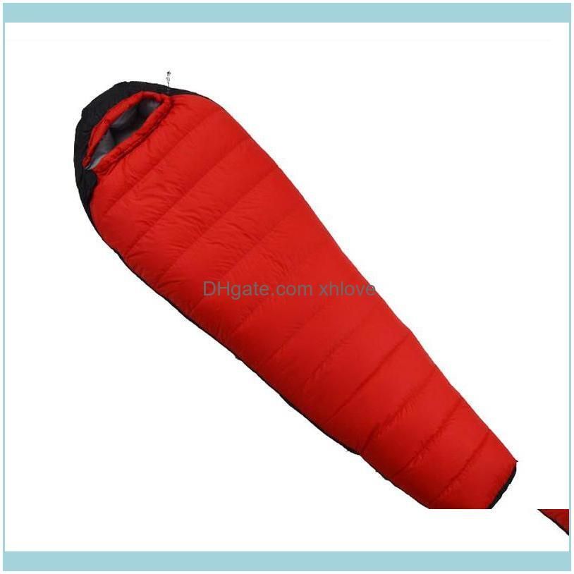 Adult 1500G/1800G/2000G Filling White Duck Down Ultra Light Outdoor Sleeping Bag Camping Trip Portable Can Spliced Together