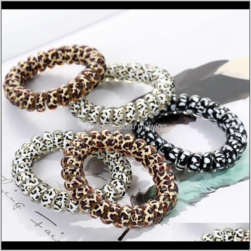 Acheter Bebe Enfants Maternite Drop Drop Livraison 21 Bandes De Leopard Spirale Forme Spirale Cadre Telephone Fil Gum Caoutchouc Bandeau De Poils Poneytail Cheveux Corde Tete Enfants De 0 28 Du Toptrimmer
