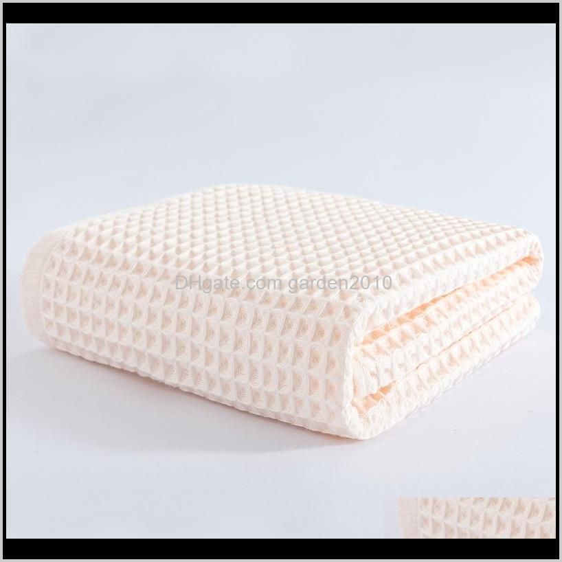 70x140cm adult bath towel 100% cotton microfiber waffle bath towel soft and comfortable household washcloth