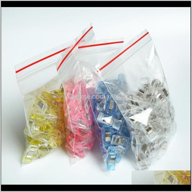 50pcs multicolor plastic clips for patchwork sewing diy crafts quilt quilting clip clover wonder clip wholesale