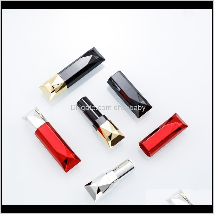 diy lipstick tube empty tube envase de lapiz labial diamond square homemade lipstick shell material container 12.1mm1