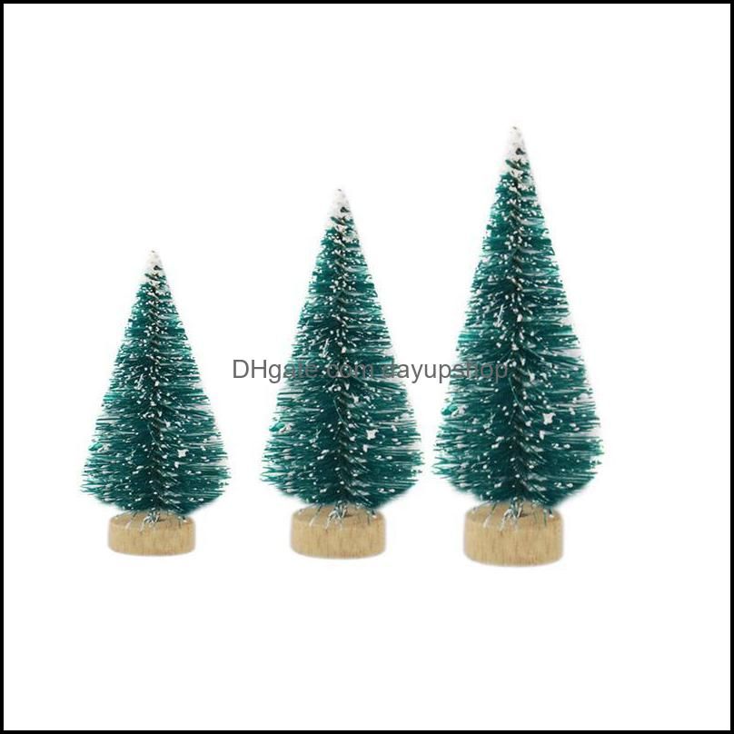 Mini Christmas Tree Sisal Silk Cedar - Decoration Small Christmas Tree - Gold Silver Blue Green White Mini