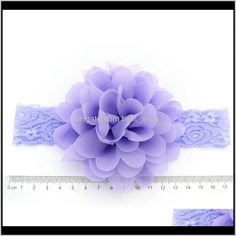 12 colors lace flower headband baby boys girls hair band photo props cute gift hair accessories