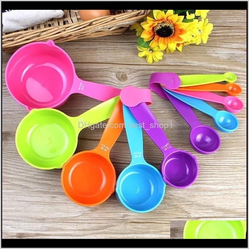 spoon set plastic cup useful cooking baking spoon cup kitchen measuring tools owf1038
