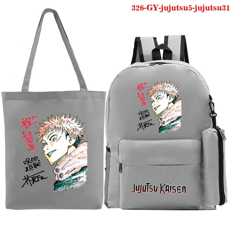 Compre Jujutsu Kaisen Anime Escola Mochilas 3 Pçs / Set Estudantes Sacos De  Escola Com Sacos De Caneta + Sacolas Crianças Adolescente Moda Mochila  Barato | Entrega Rápida E Qualidade | Pt.Dhgate