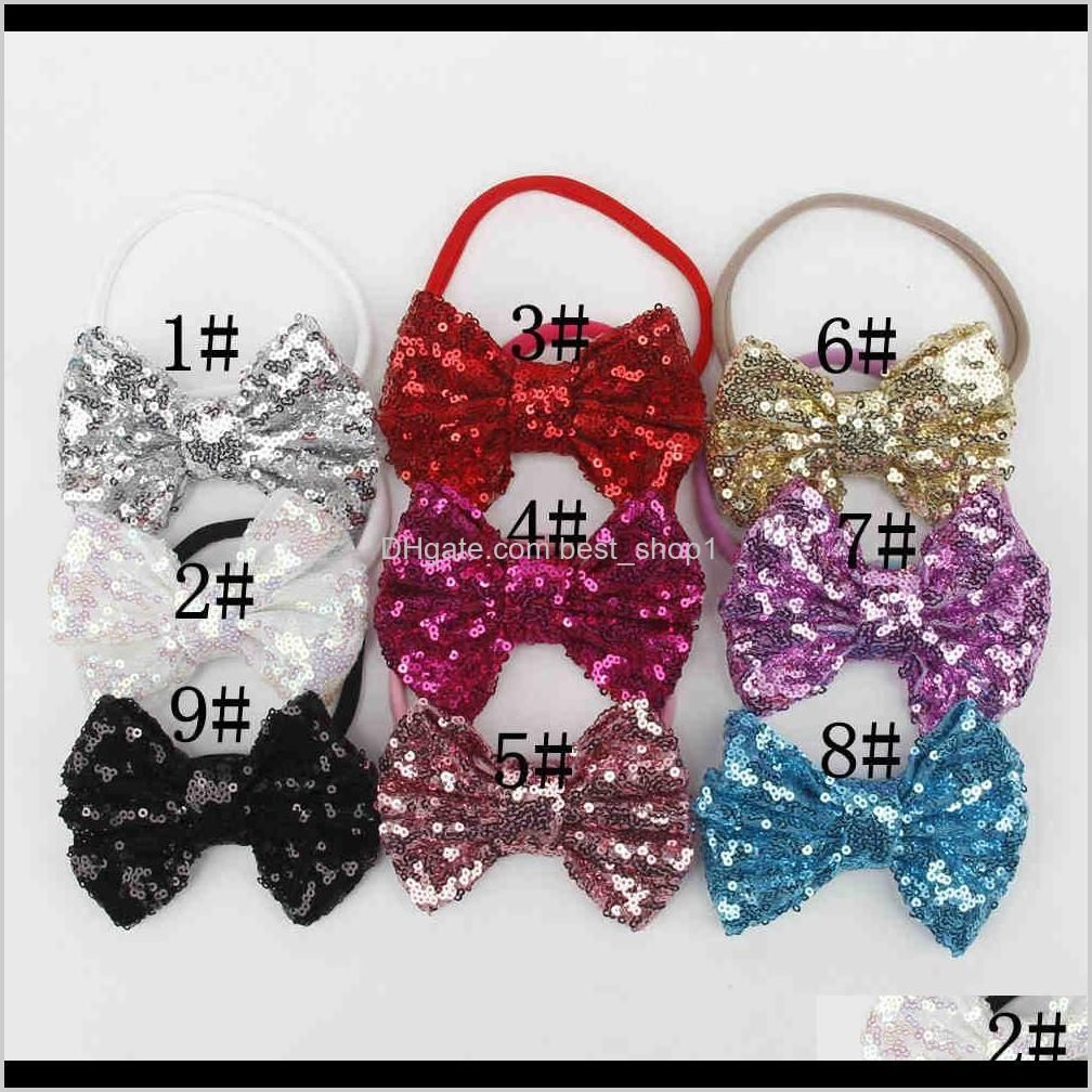 hair bows baby girls hair accessories sequins children headbands kids hairbows babies hair ornaments 2017 new styles