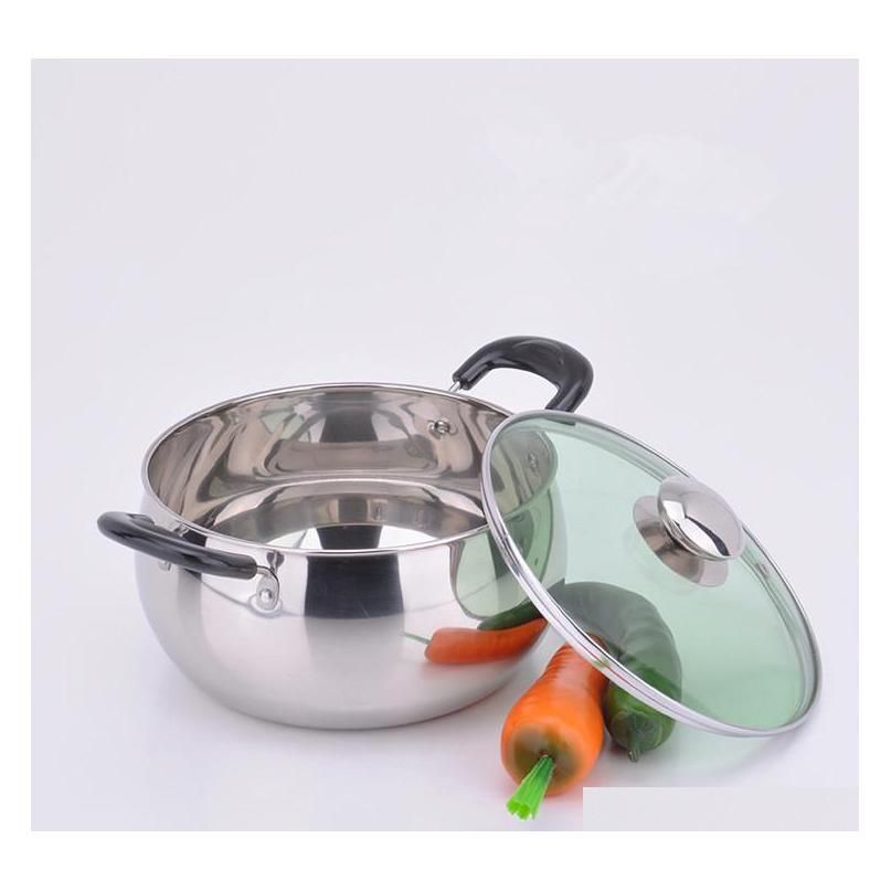 quality stainless steel soup pot non stick cookware set pans pots saucepan cooking casserole non magnetic pot brew kettle