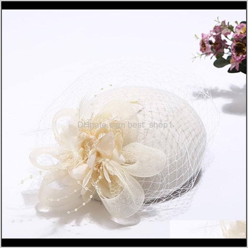 winter charming women sinamay pillbox vintage wool felt hats mesh floral party wedding fedoras with fascinating floral lm007 h qylibk