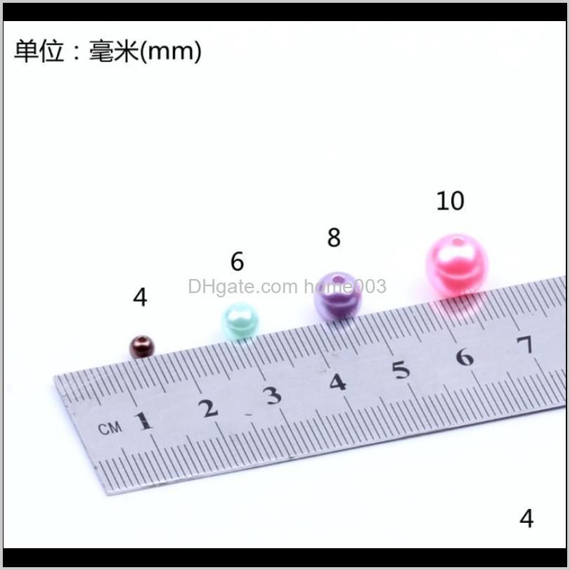 8 Mm 100pcs 16 Color Agujero Recto Imitación De Plástico Diy 8 Mm 100pcs 16 Color Agujero Recto Imitación De Plástico Diy