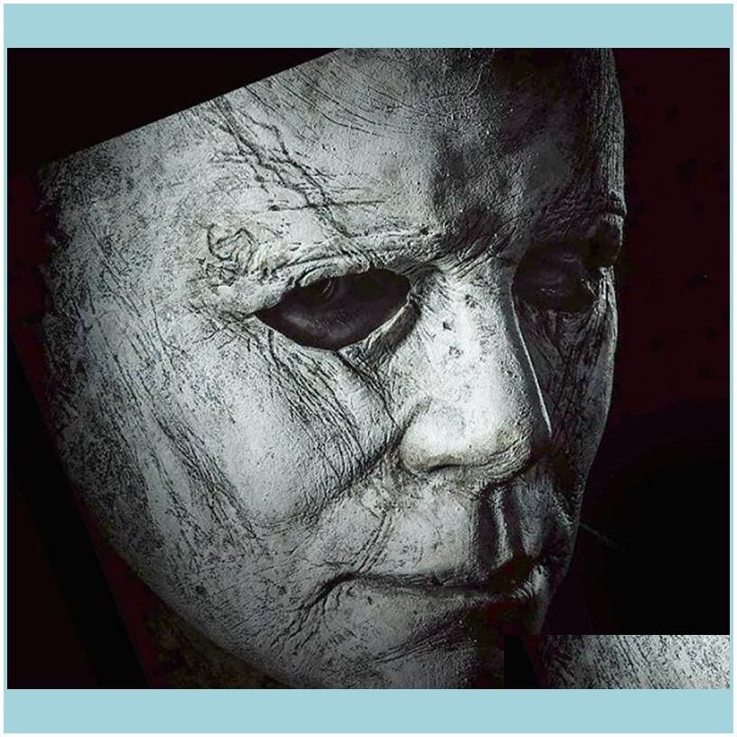 Korku Mascara Myers Masks Maski Scary Masquerade Michael Halloween Cosplay Party Masque Maskesi Realista Latex Mascaras Mask De jllif
