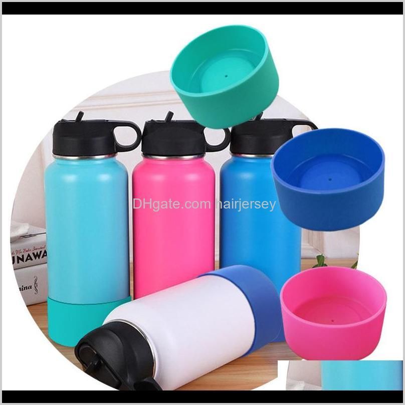 silicone coasters for 32oz and 40oz bottle bottom protective cover cap rubber cup vacuum flask bottom cover nhd6095