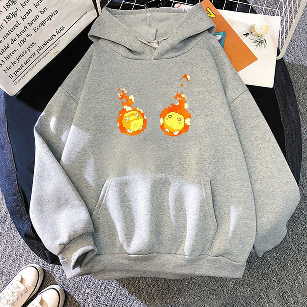 Unisex Fire Force Anime Manga Sudadera con Capucha Estampada-Gris Unisex Fire Force Anime Manga Sudadera con Capucha Estampada-Gris