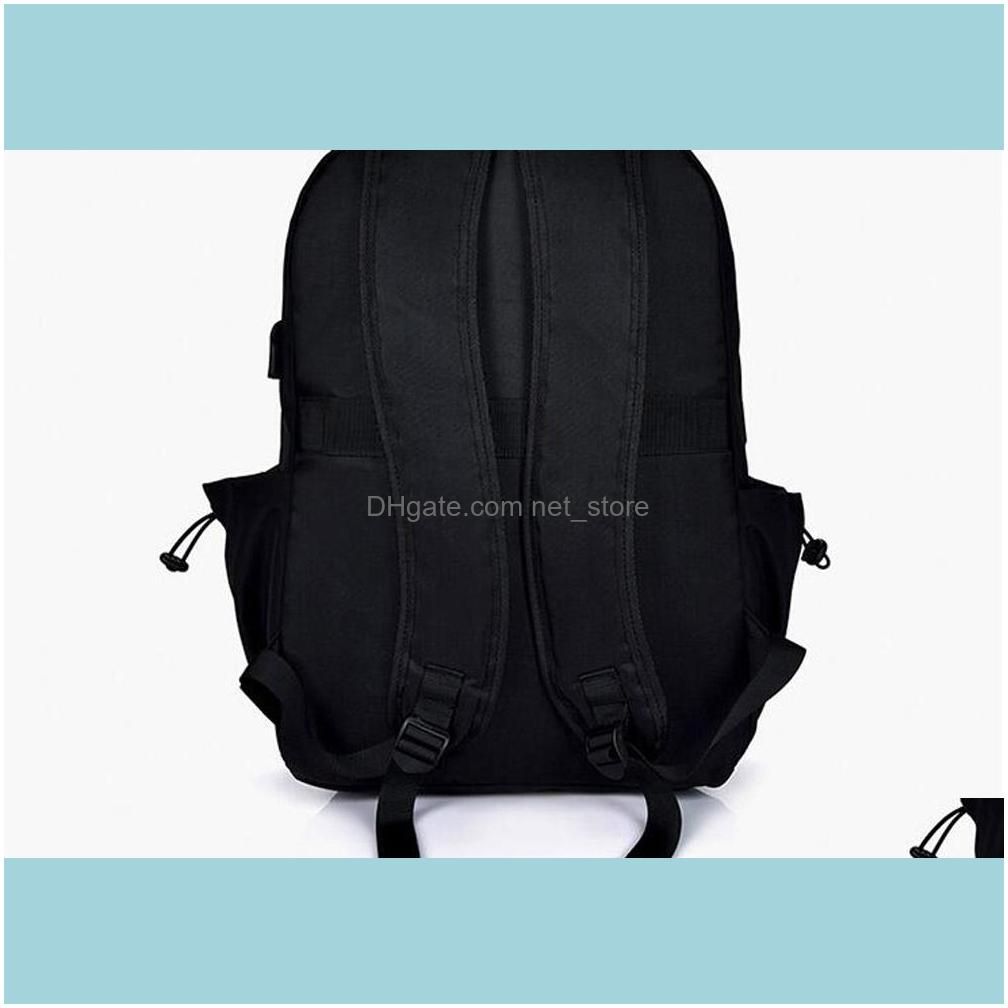 Fashion Men Nylon Plain Large Capacity Square School bags Black Grey Zipper Computer Backpack Bag Outdoor