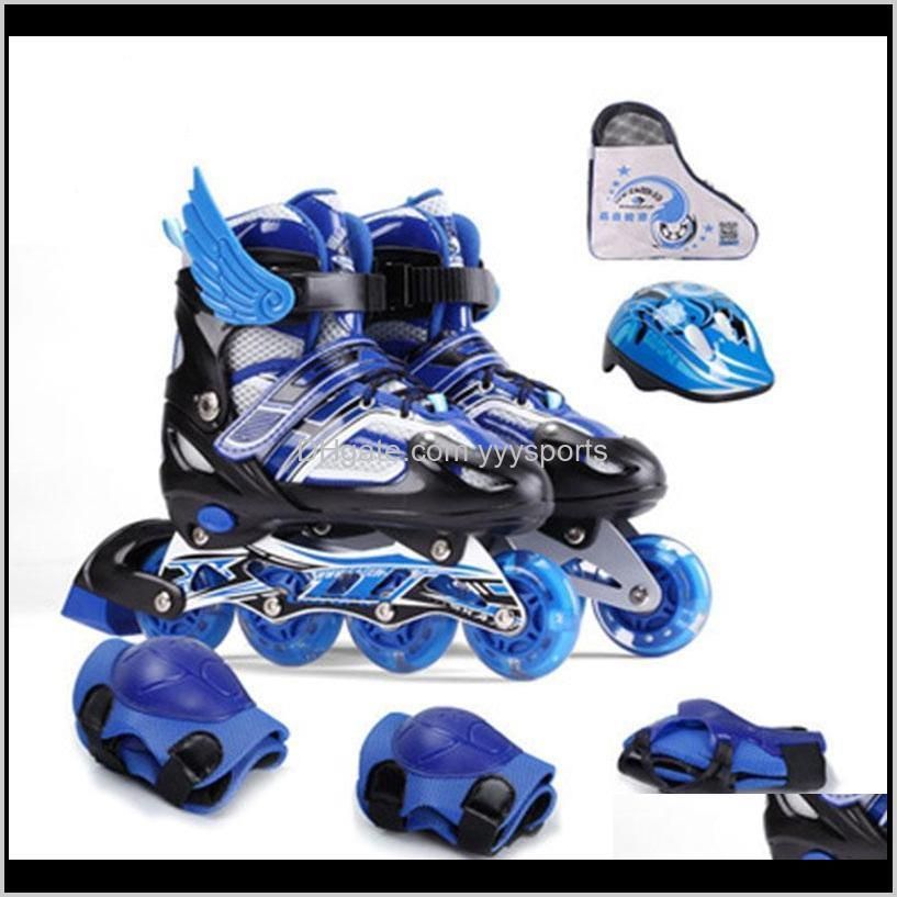 skate children`s suit comfortable and breathable flashing roller skates